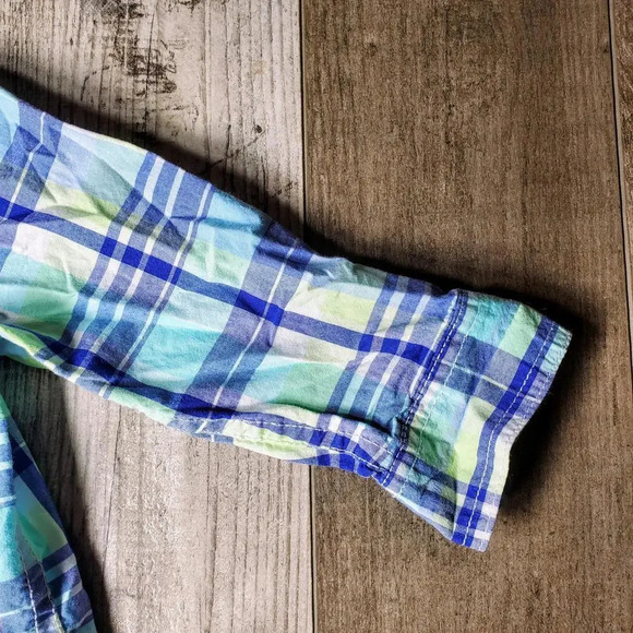 Dressed Up by Gymboree Boys Plaid Long Sleeve Button-Up Dress Shirt Size 18-24M - Picture 8 of 9